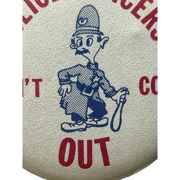 Vintage Protest Pin “Don’t Cop Out” Union Police Button Badge Political Punk - Picture 2 of 3